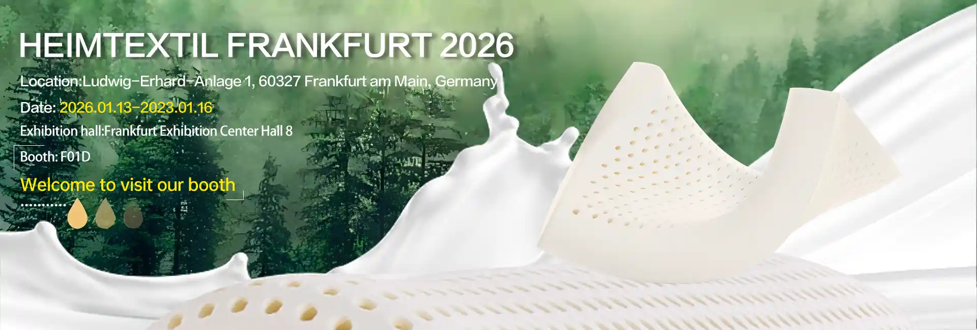Bersedia untuk Pameran Tekstil Rumah dan Komersial Antarabangsa 2026? Lawati Jiasheng Latex di F01D